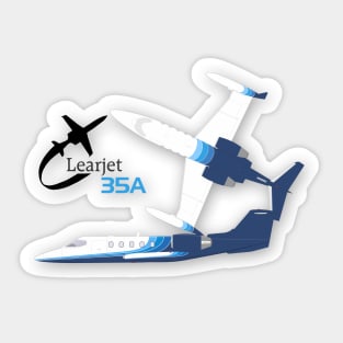 Learjet 35a Sticker